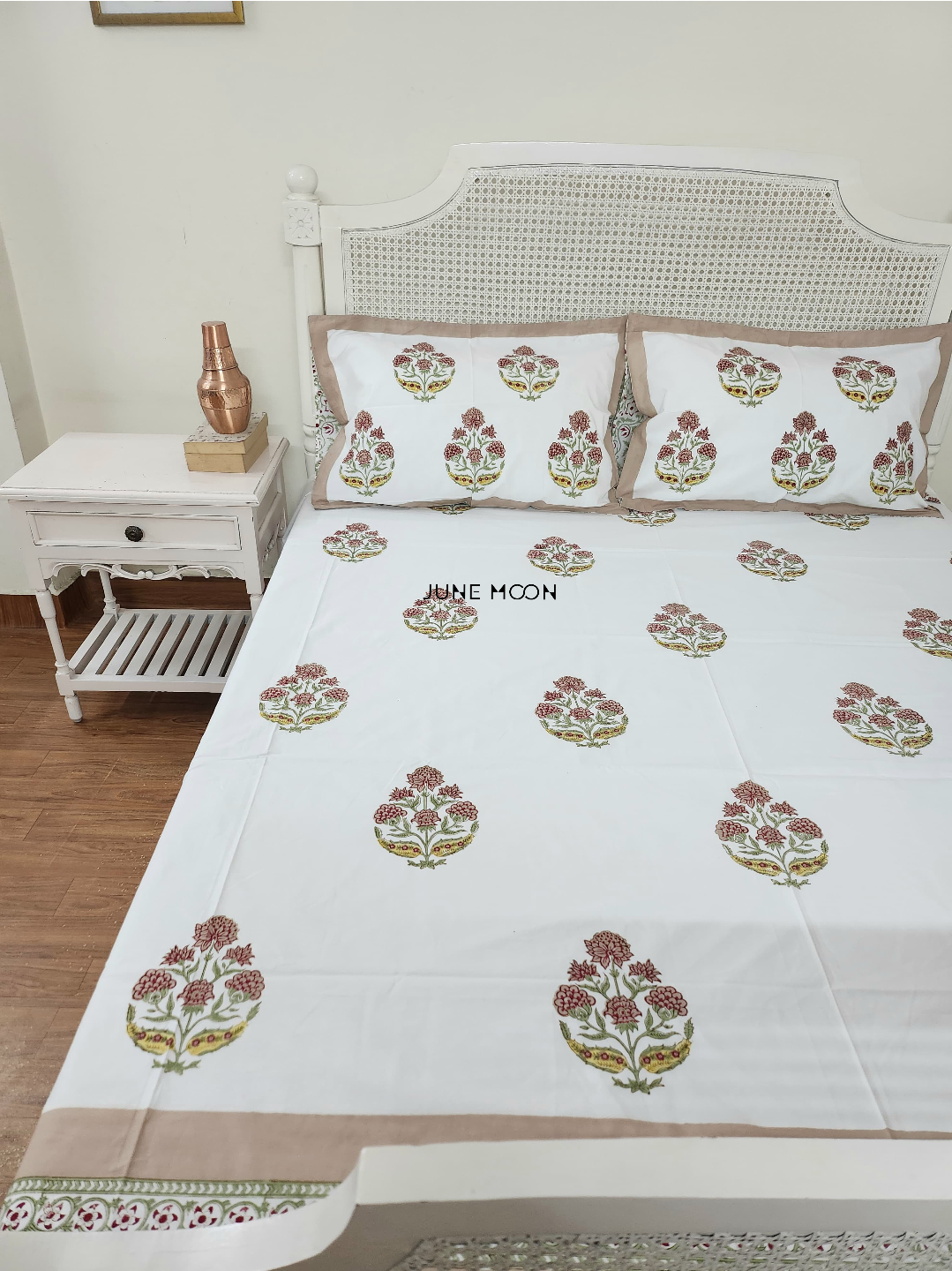 Rustic Terrace - Block Printed Bedsheet Set
