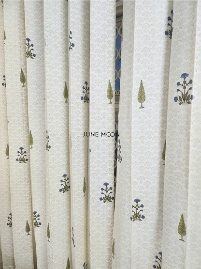 Chandni Bagh - Block Printed Curtains