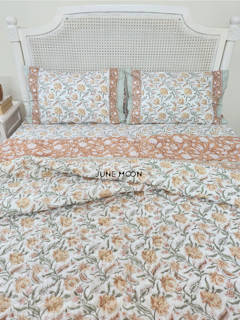Albeli - Block Printed Muslin Quilt