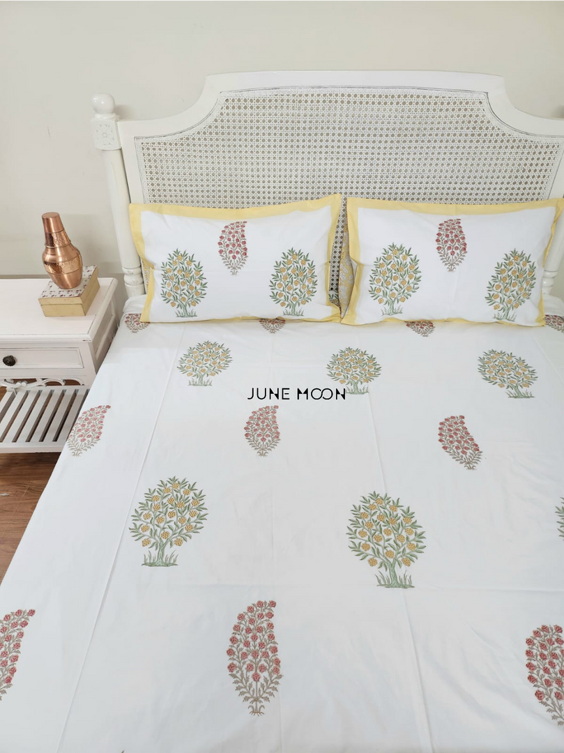 Sunny Nook - Block Printed Bedsheet Set