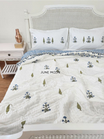 Load image into Gallery viewer, Chandni Bagh - Block Printed Muslin Quilt (108*108 Inch)
