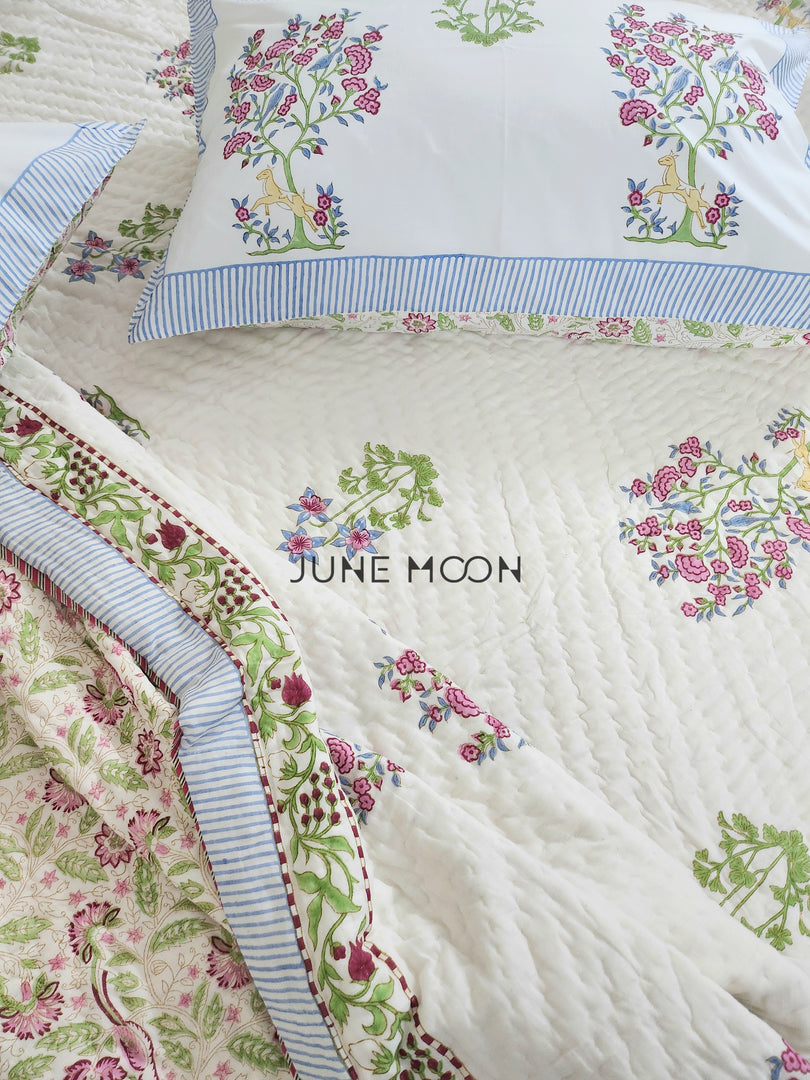 Floresta - Block Printed Muslin Quilt