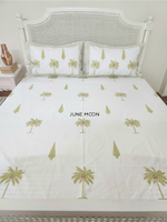 Load image into Gallery viewer, Into The Woods - Block Printed Bedsheet Set
