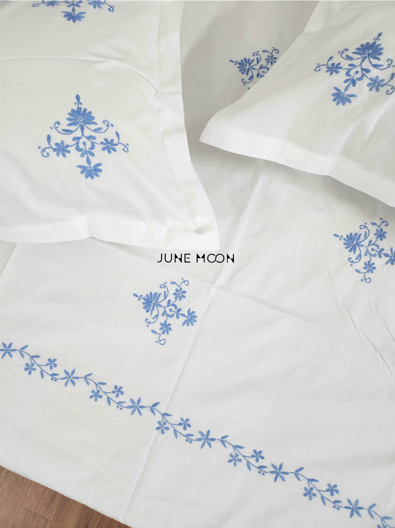 Crescent - Embroidered Bedsheet Set