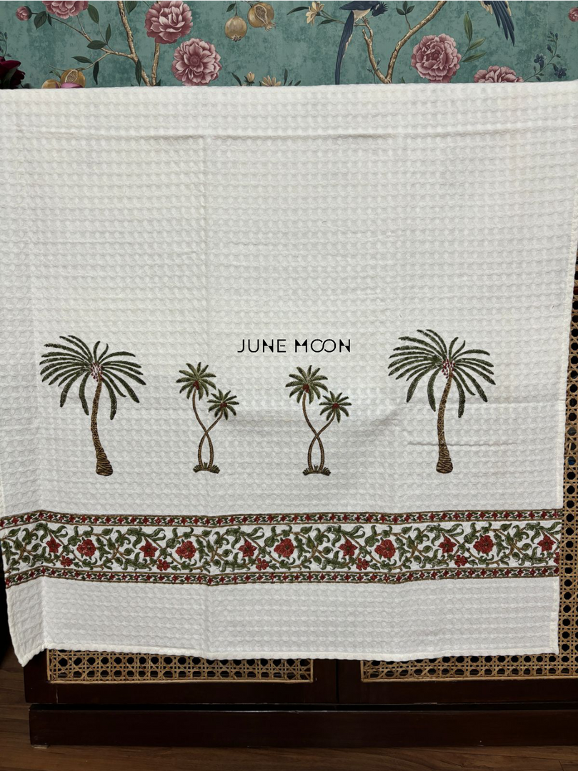 Firdaus - Block Printed Bath Towel