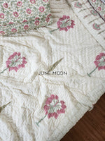 Load image into Gallery viewer, Darling Dainty - Set of 2 Single Quilts (Cream Base)
