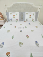 Load image into Gallery viewer, Core Hues - Block Printed Bedsheet Set
