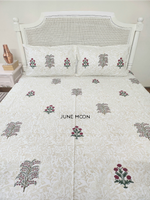 Load image into Gallery viewer, Gul Rang - Block Printed Bedsheet Set
