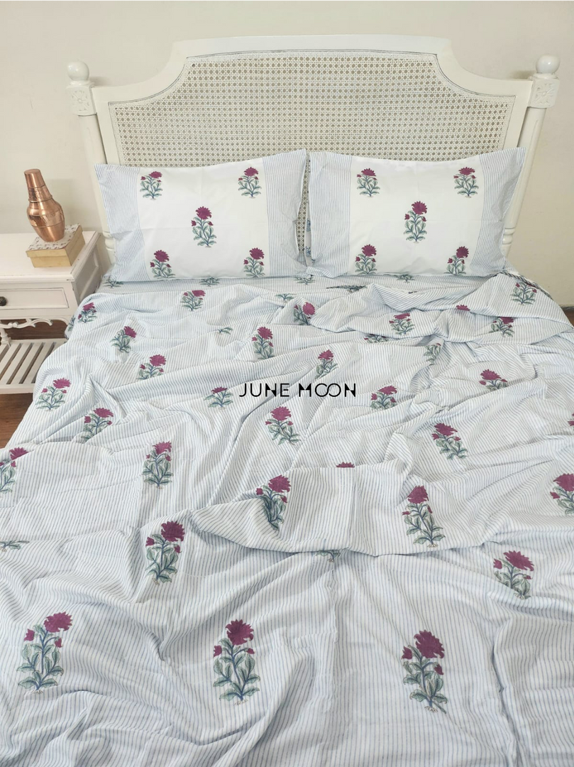 Piece of Moon - Block Printed Muslin Dohar