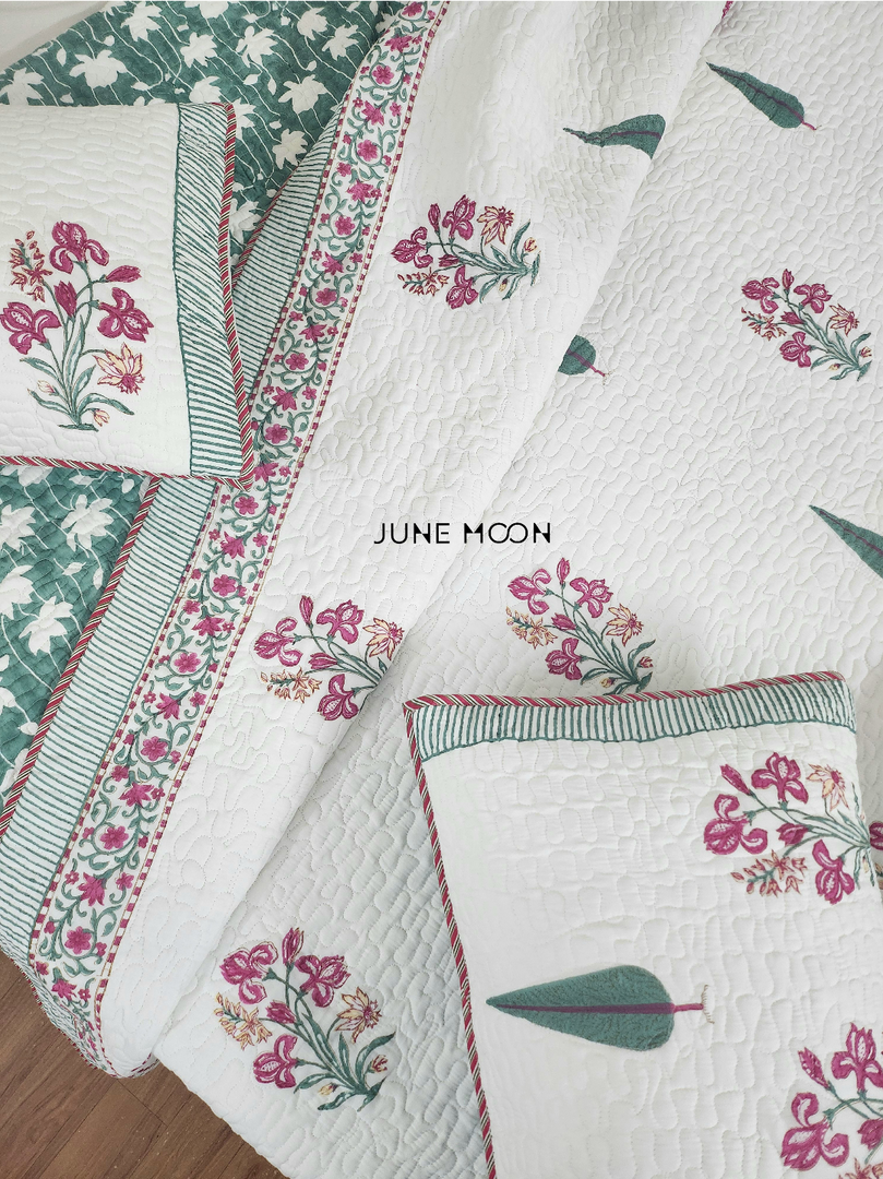 Mehjabeen - Quilted Bedcover Set