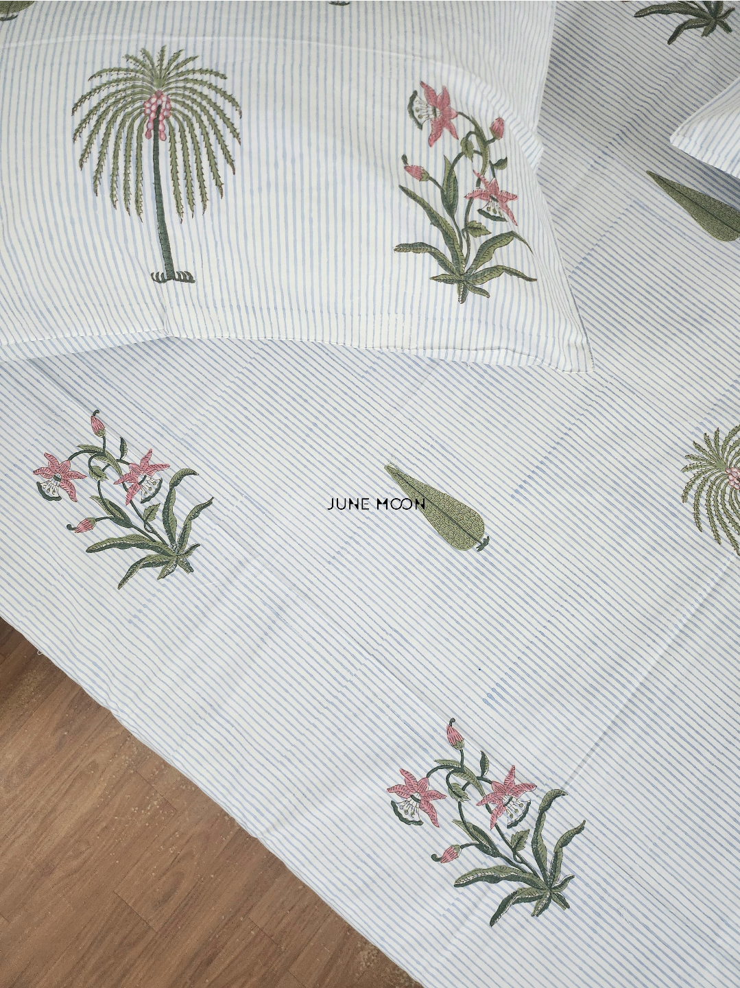 Rimjhim - Block Printed Bedsheet Set