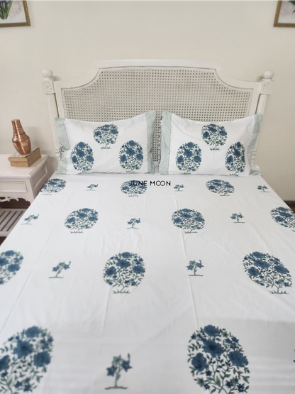 Saanjh - Block Printed Bedsheet Set