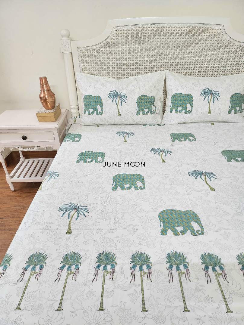 Uphaar - Block Printed Bedsheet Set (Thick Cotton)