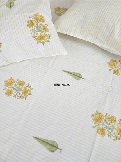 Tinted Nook - Block Printed Bedsheet Set