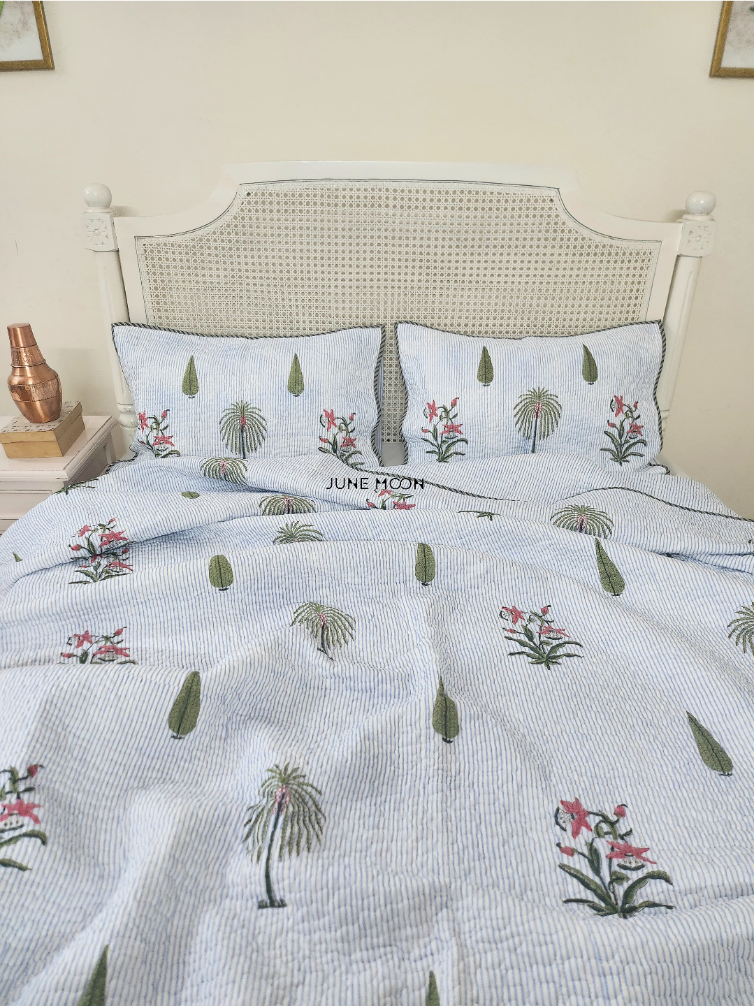 Rimjhim - Quilted Bedcover Set