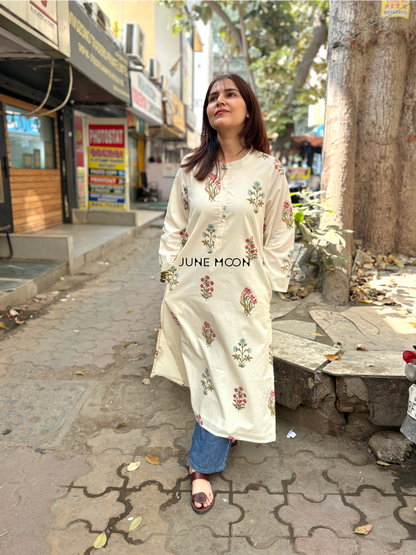 Aizah - Block Printed Kurta