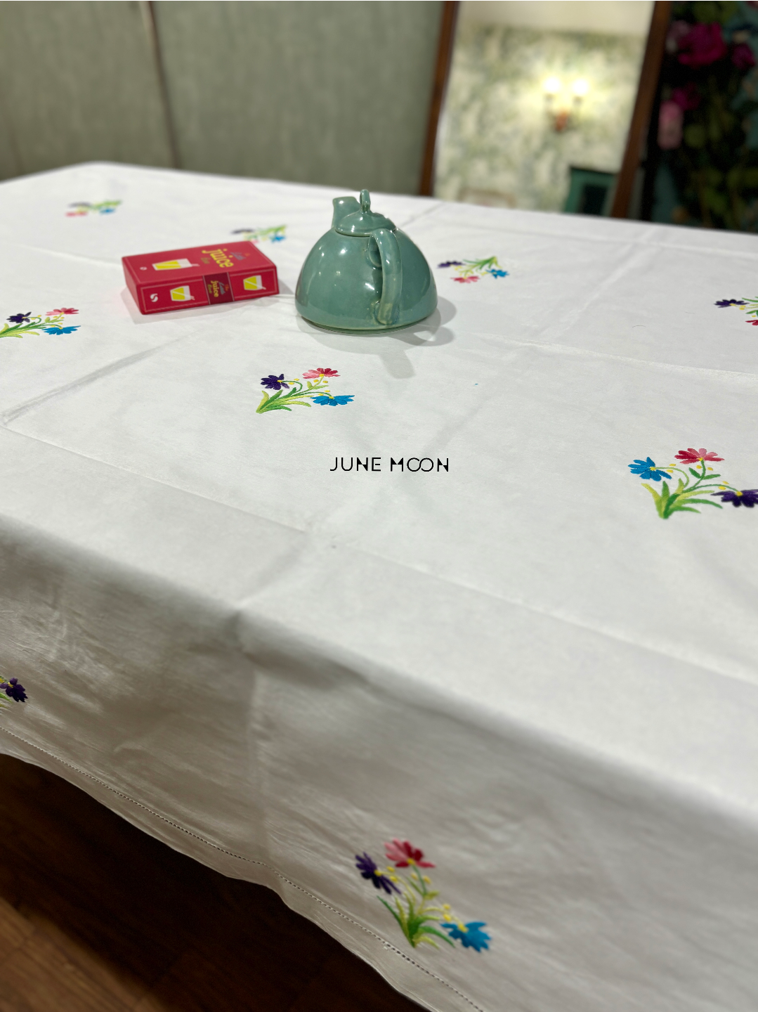 Jashan - Hand Embroidered 6 Seater Table Cover