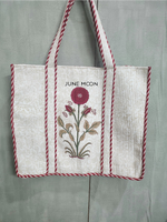 Load image into Gallery viewer, Roza - Block Printed Tote Bag

