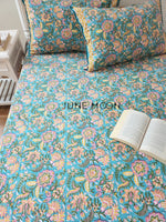 Load image into Gallery viewer, Vasundhara - Block Printed Bedsheet Set
