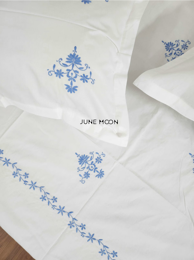Crescent - Embroidered Bedsheet Set