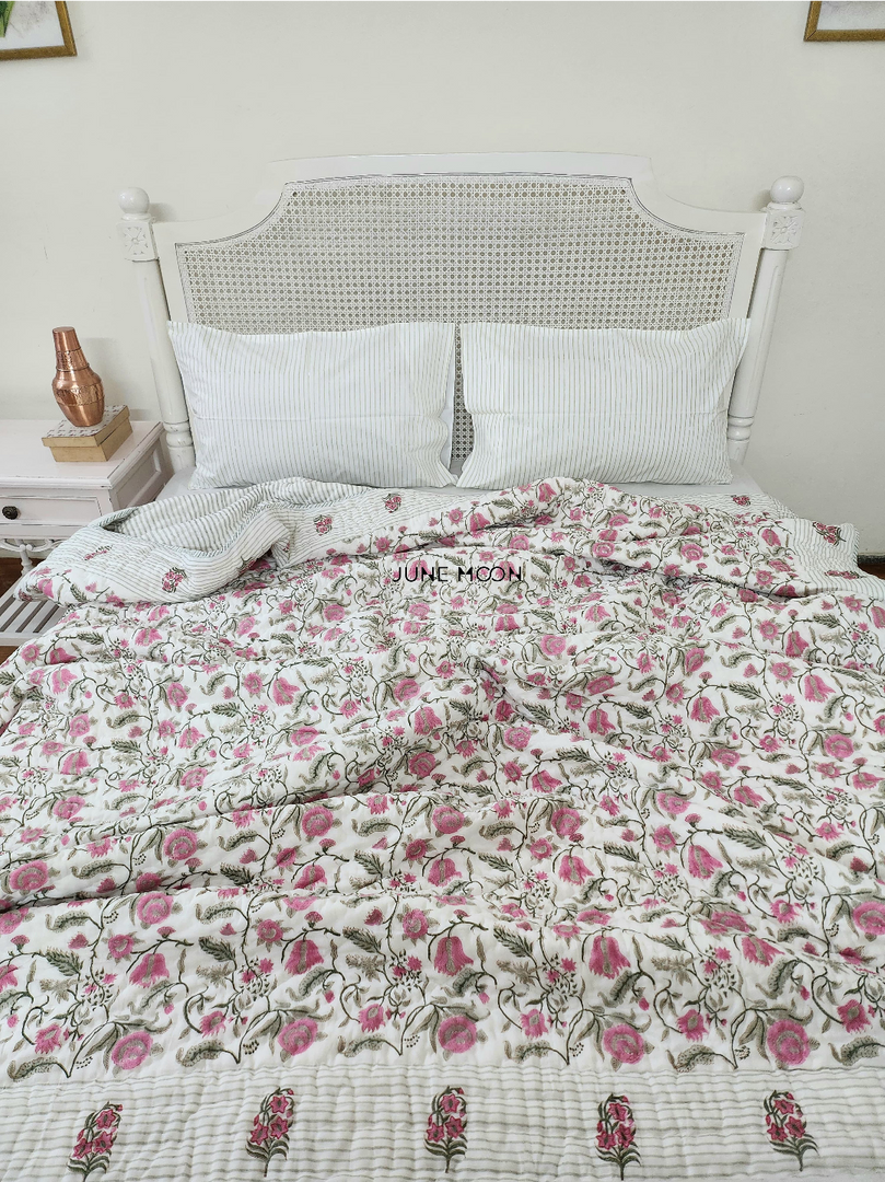 Gauhar - Block Printed Muslin Quilt