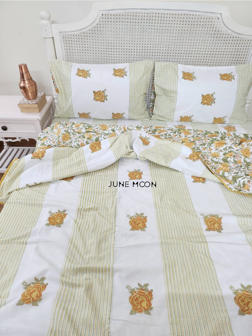 Women of Spring - Block Printed Muslin Dohar