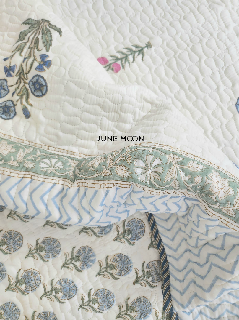 Balmy Seas - Quilted Bedcover Set