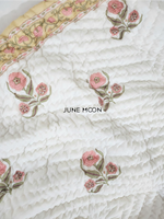Load image into Gallery viewer, Dainty Whispers - Block Printed Muslin Quilt
