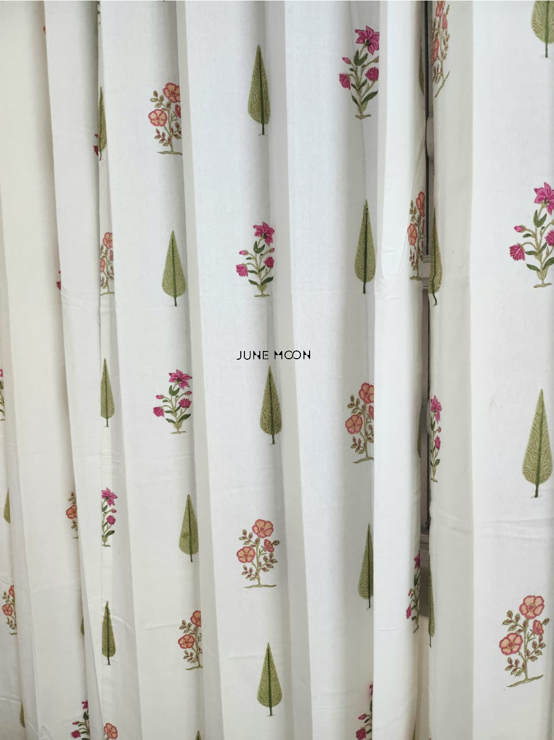 Summer Rouge - Block Printed Curtains