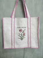 Load image into Gallery viewer, Roza - Block Printed Tote Bag
