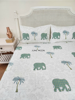 Load image into Gallery viewer, Uphaar - Block Printed Bedsheet Set (Thick Cotton)
