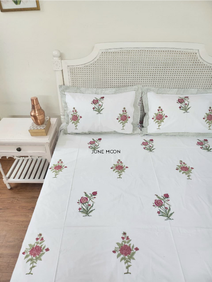 Kudrat - Block Printed Bedsheet Set