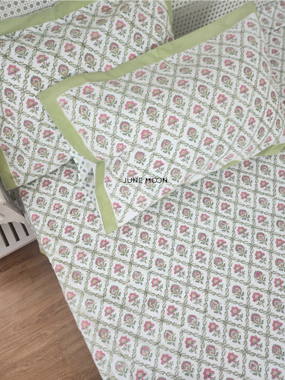 Manmohini - Block Printed Bedsheet Set
