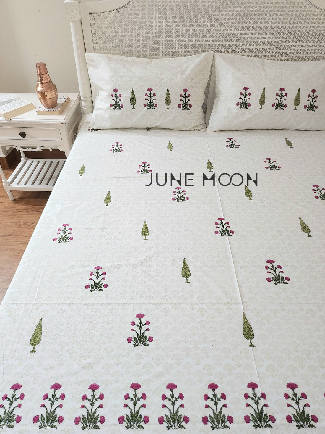 Mehrunisa - Block Printed Bedsheet Set