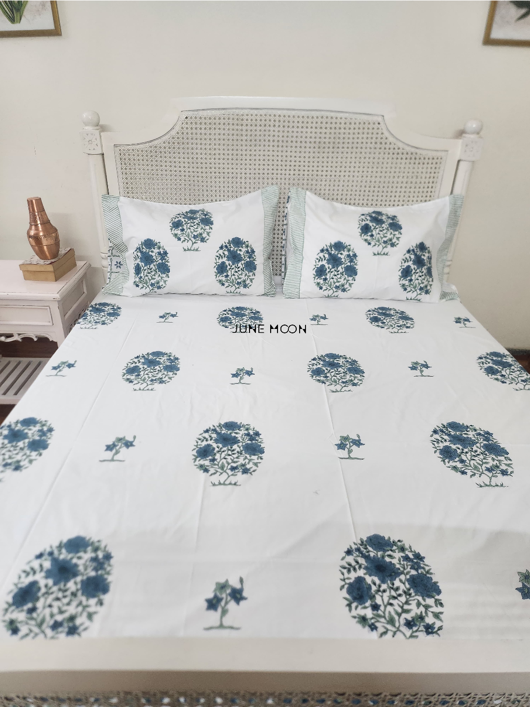 Saanjh - Block Printed Bedsheet Set