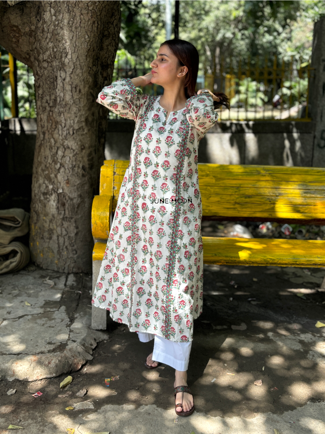 Gulnoor - Block Printed Cotton Kurta
