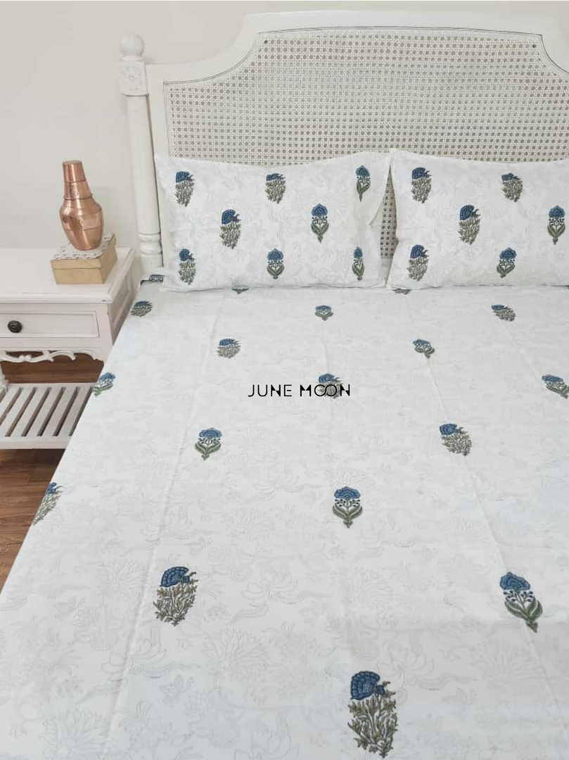 Sitaara - Block Printed Bedsheet Set